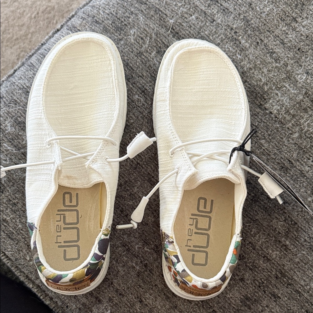 Hey Dude White Loafers